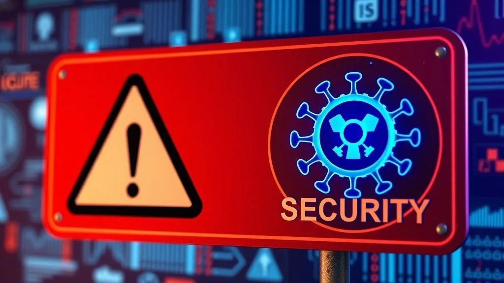 cybersecurity warning sign